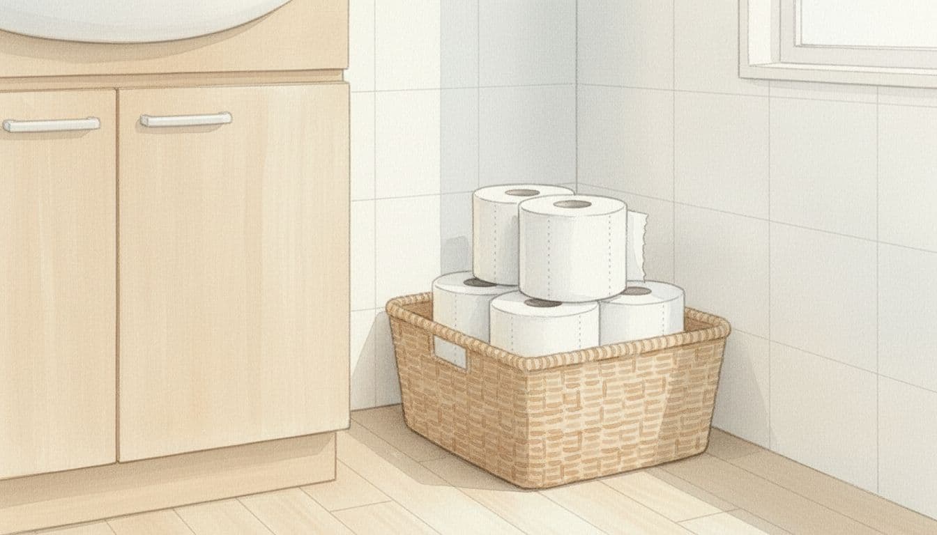 Toilet Paper with Extra Rolls